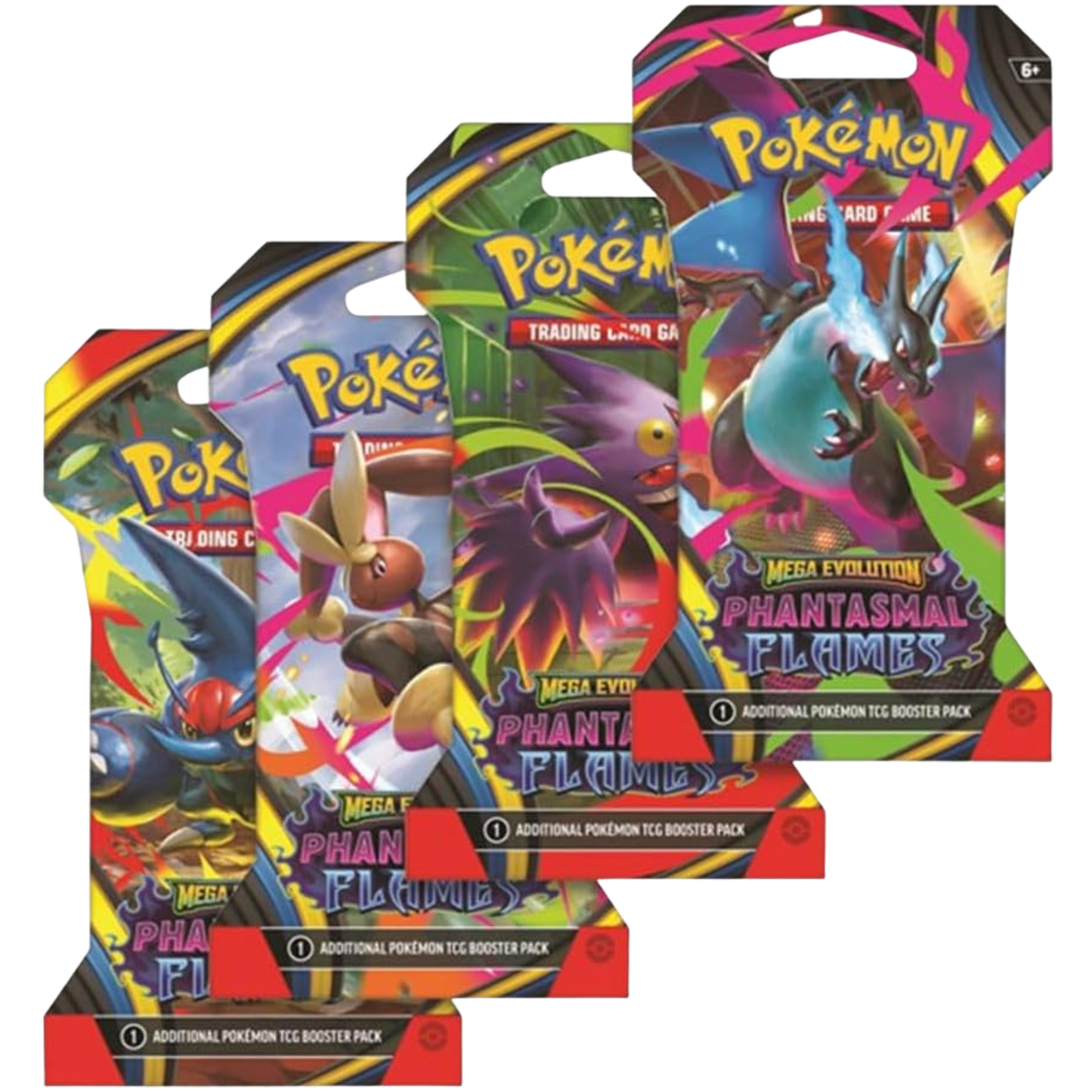 Pokémon TCG Mega Evolution Phantasmal Flames Sleeved Booster Pack
