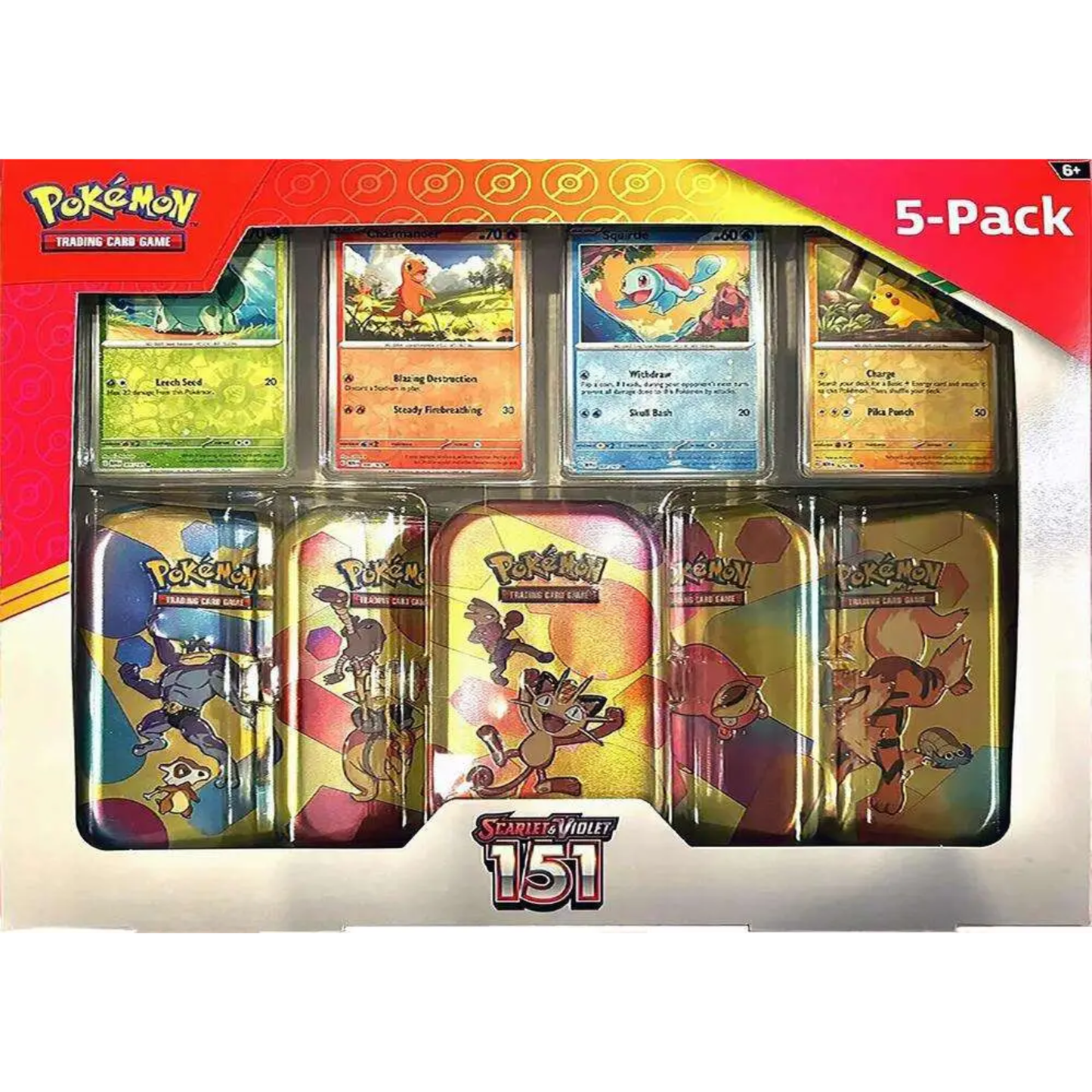 Pokemon TCG Scarlet & Violet Costco 151 Mini Tin 5-Pack