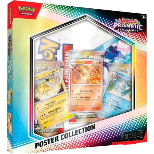 Pokémon TCG Scarlet & Violet Prismatic Evolutions Poster Collection