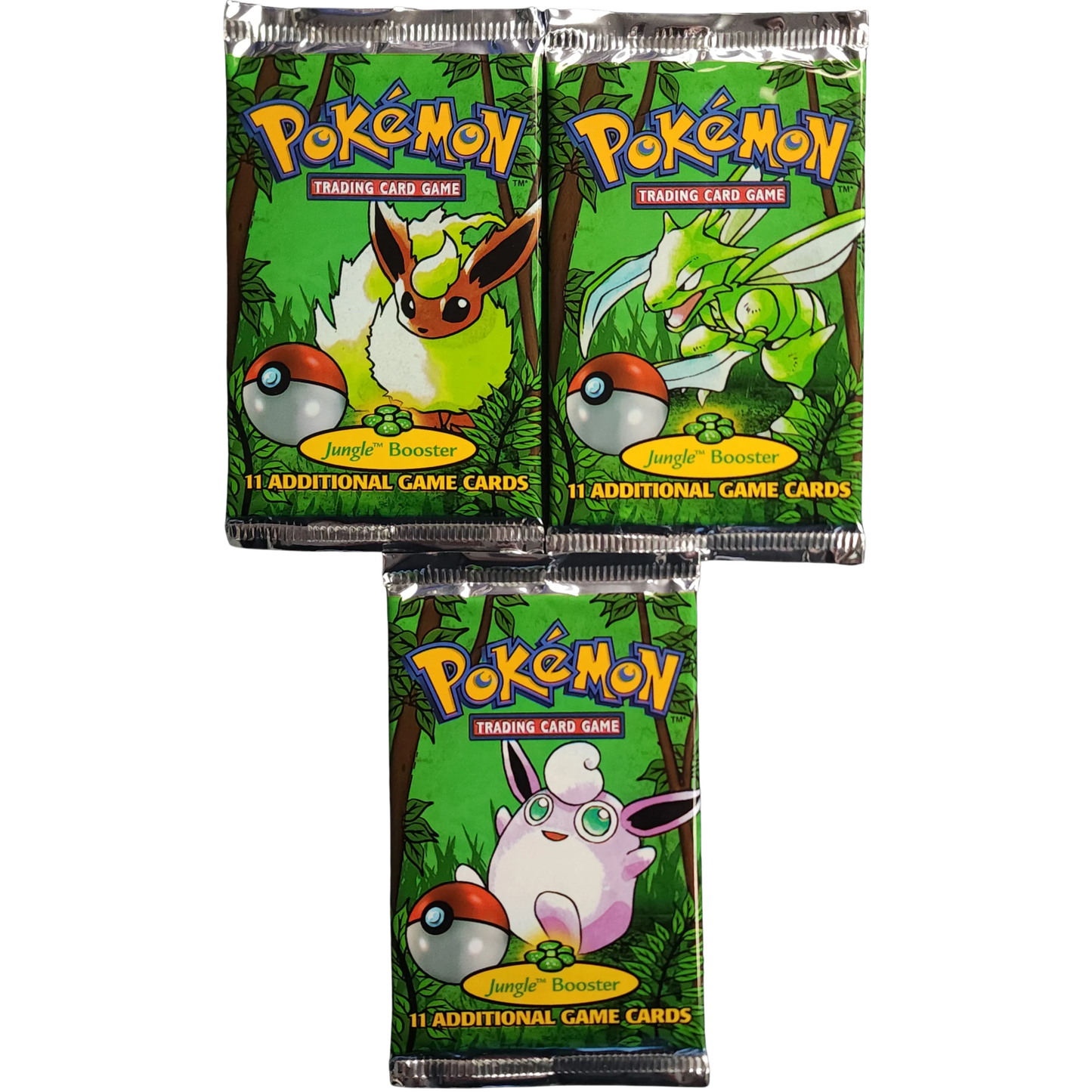 Pokémon TCG 1999 Jungle Unlimited Edition Booster Pack Art Set