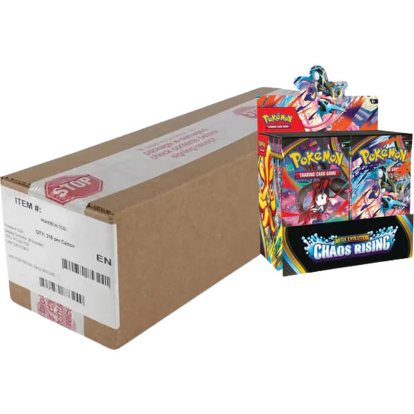 Pokémon TCG Mega Evolution Chaos Rising Booster Box Sealed Case of 6