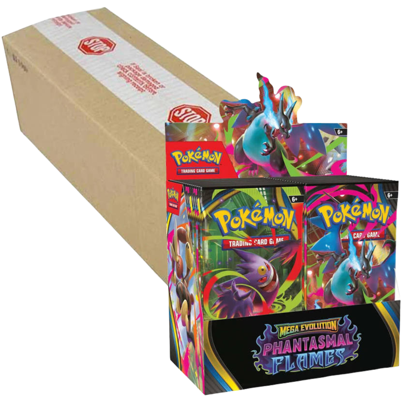 Pokémon TCG Mega Evolution Phantasmal Flames Booster Box Sealed Case of 6