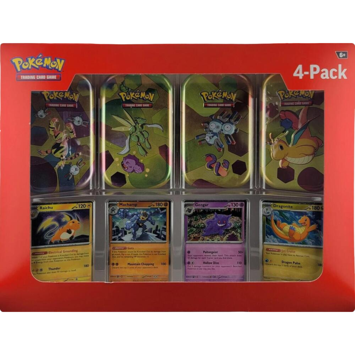 Pokémon TCG Scarlet & Violet Sam's Club 151 Mini Tin 4-Pack + 4-Promo Cards Bundle