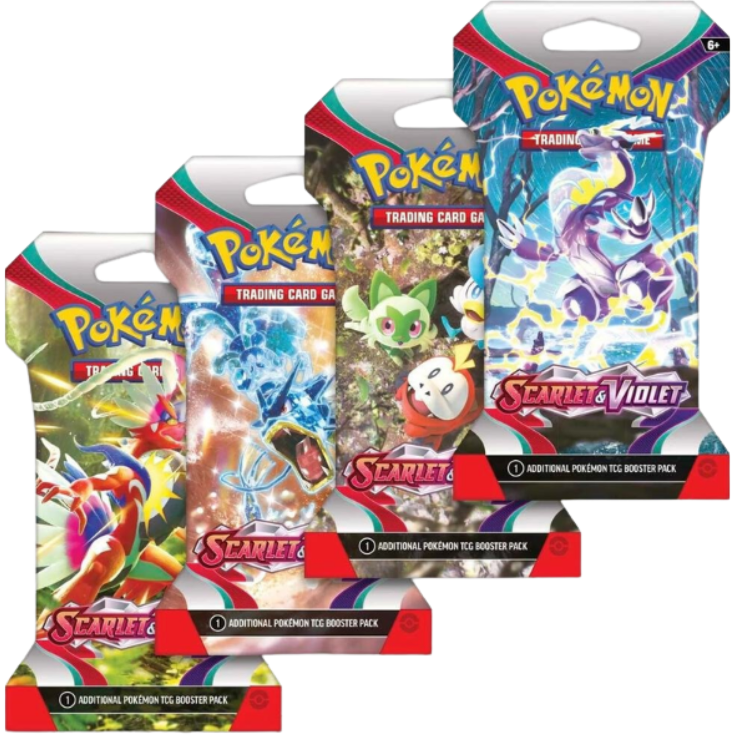 Pokémon TCG Scarlet & Violet Base Sleeved Booster Pack Art Set