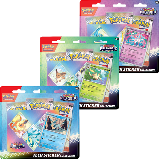 Pokémon TCG Scarlet & Violet Prismatic Evolutions Tech Sticker Collection