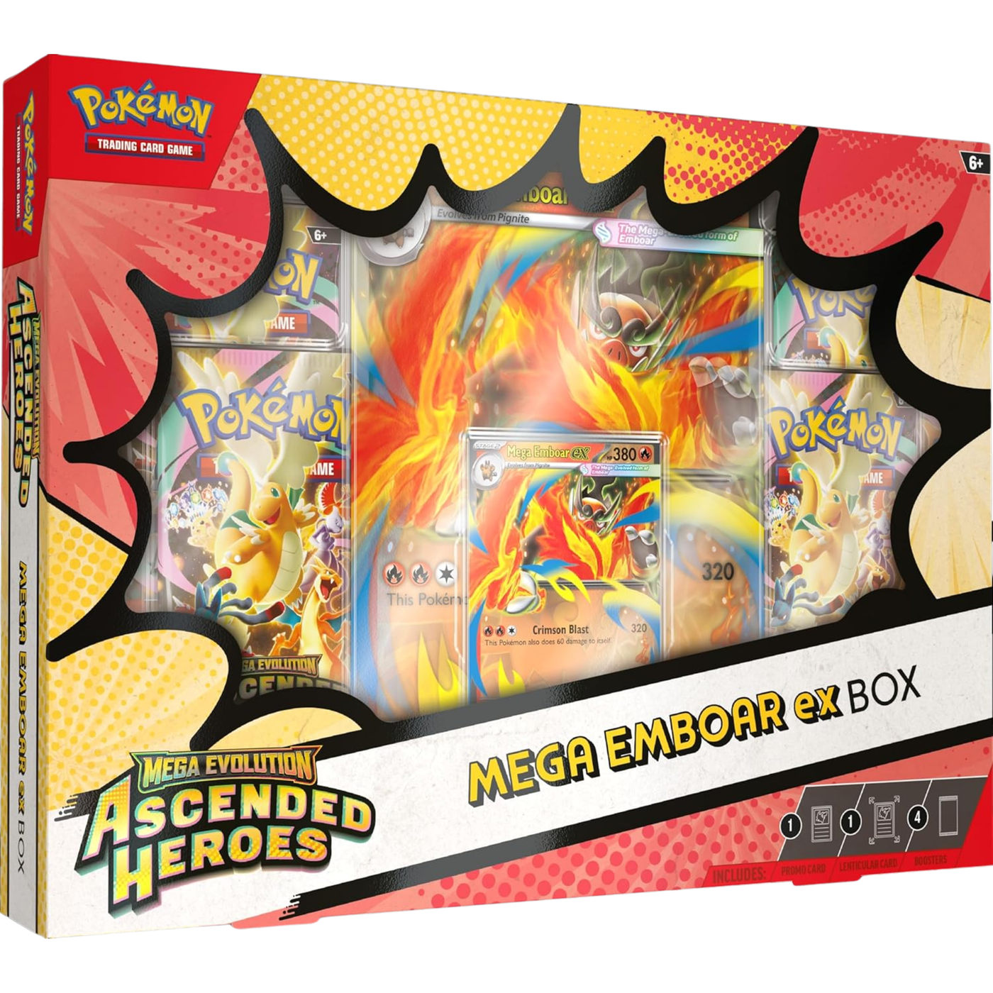 Pokémon TCG Mega Evolution Ascended Heroes Mega Emboar ex Box